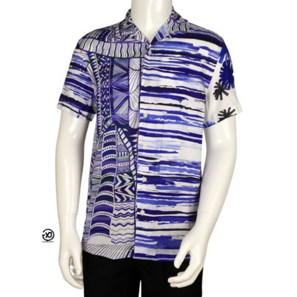 NWT Desigual Men's Shirt "ULISES" Print Size S